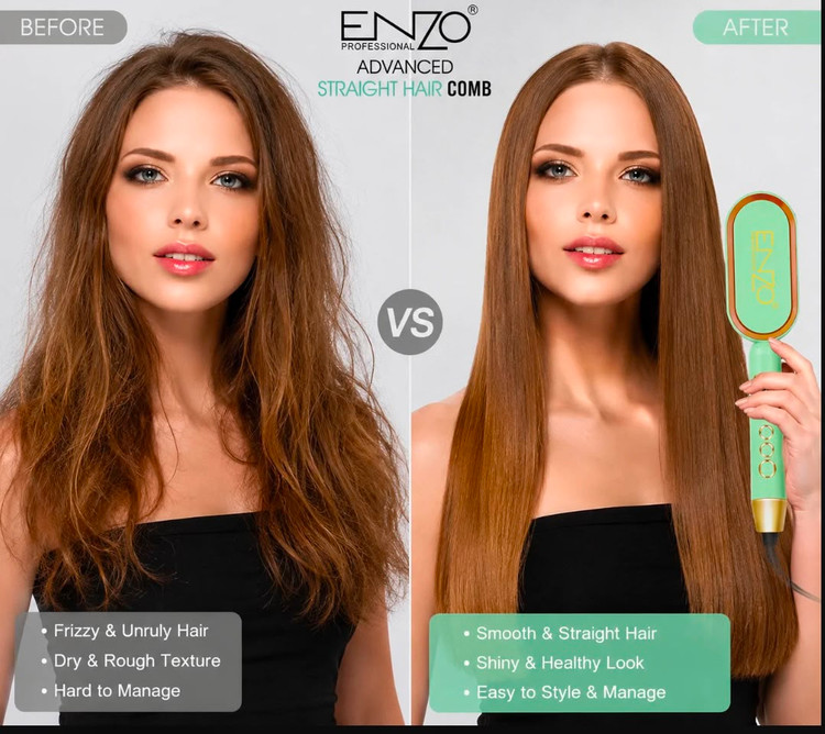 برس حرارتی مو پیشرفته Enzo Professional مدل EN-4102