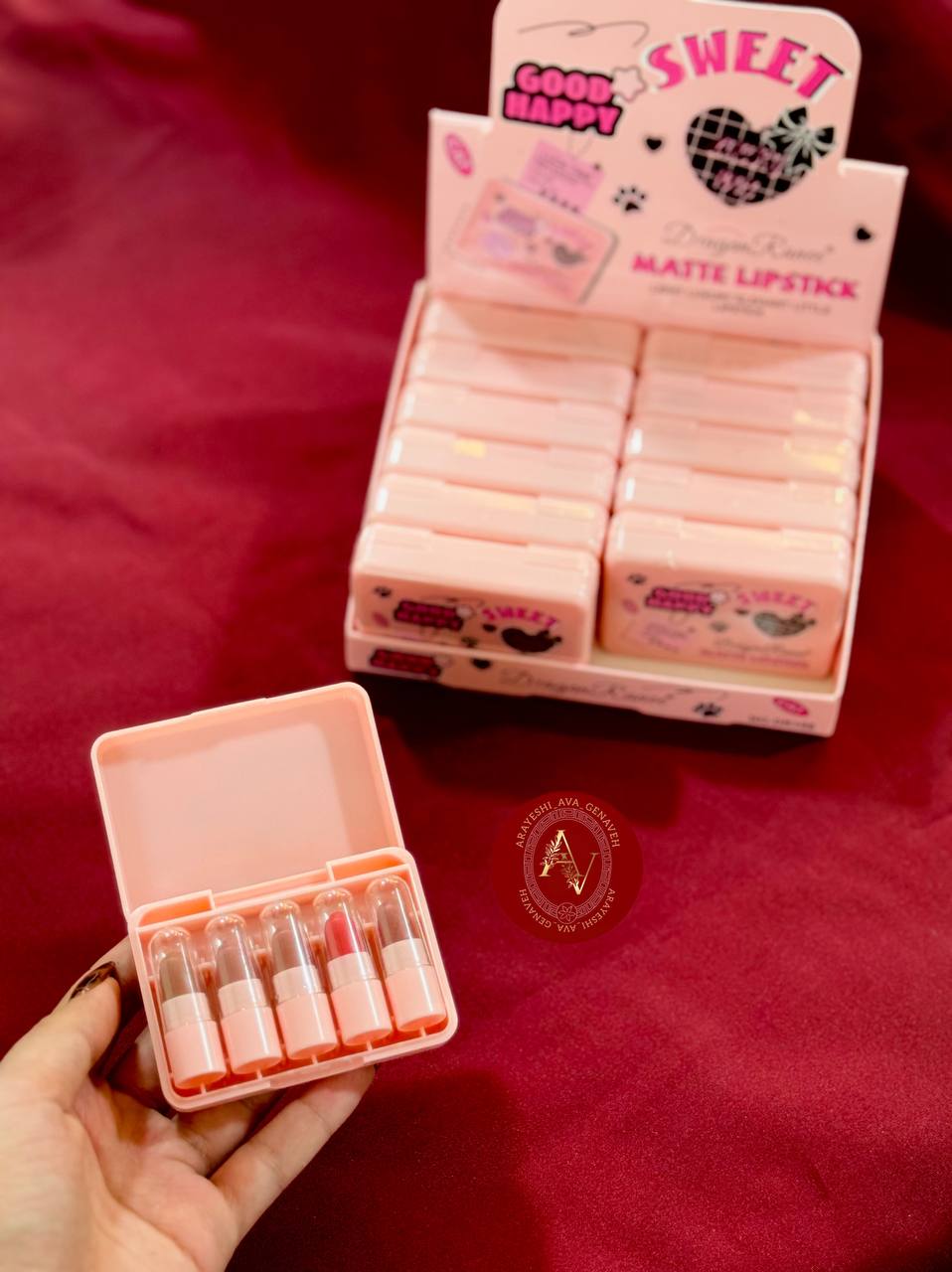 پک 5تایی رژلب جامد گودهپی دخترانه🤩😍