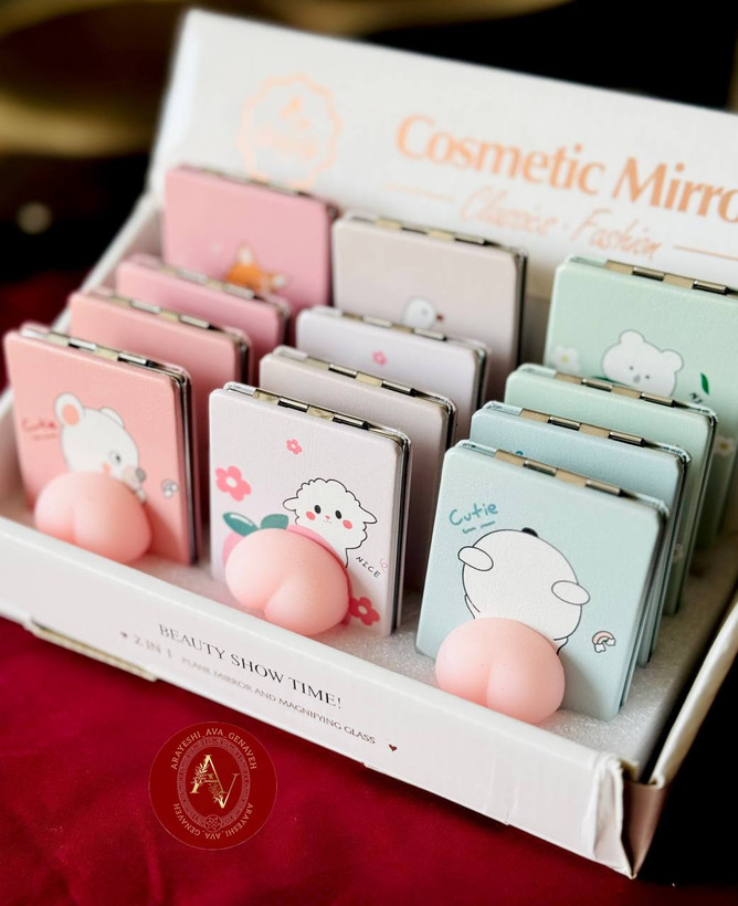 آینه دو طرفه ژله ای نرمالو عروسکی🍑😍