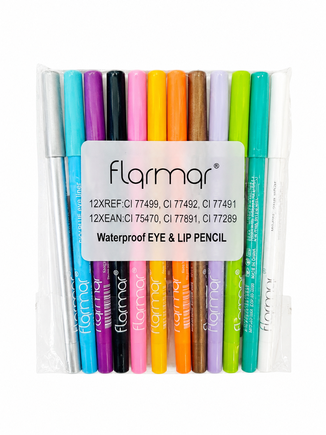 مداد چشم و لب فلورمار (Flormar) 12 رنگ