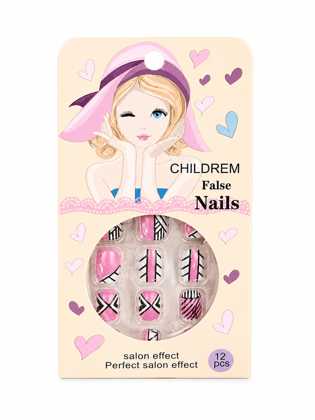 ناخن مصنوعی کودک مدل Cute Girls Nails