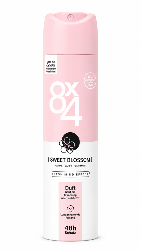 اسپری دئودورانت 8x4 مدل Sweet Blossom