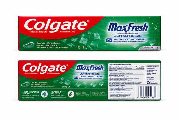 خمیردندان کلگیت MaxFresh مدل Clean Mint